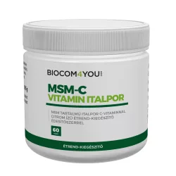 Biocom c-vitamin+d3-vitamin+msm italpor165g - bio és refomélelmiszer