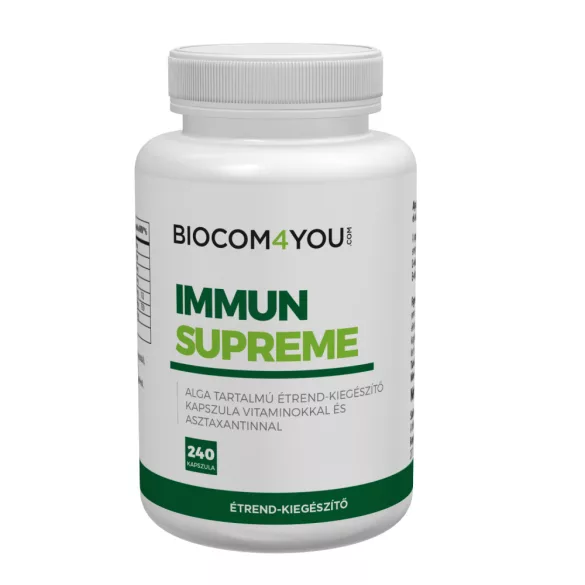 Biocom immun supreme kapszula - alga komplex 240db - bio és natúr kozmetikumok