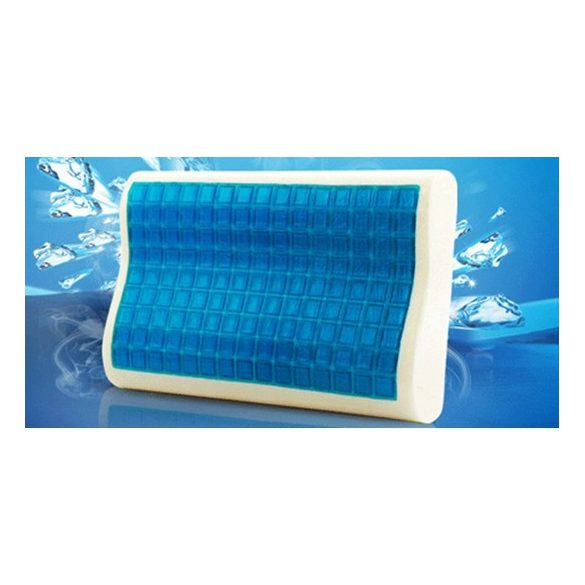 Coolmax Cool Hűsítő memóriaszivacs kontúrpárna  (35,5x56x11,5 cm) 1db