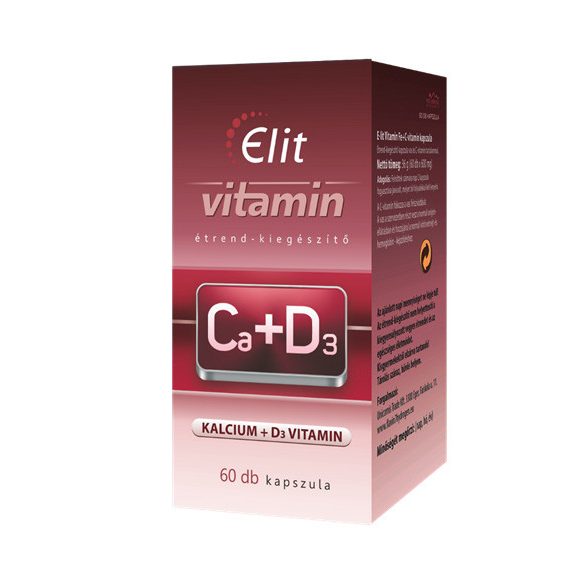 Vita Crystal E-lit vitamin - Ca+D3-vitamin 60db kapsz.