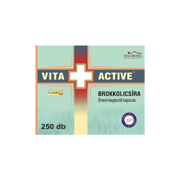 Vita Crystal Vita+Active Brokkolicsíra kapszula 250db