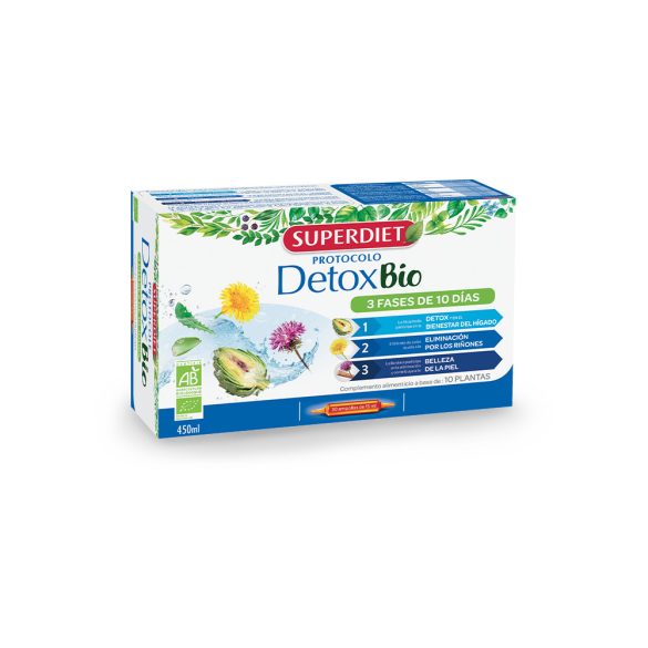 Superdiet 3 fázisos - 30 napos méregtelenítő program, vegán ampulla 30x15ml 450 ml