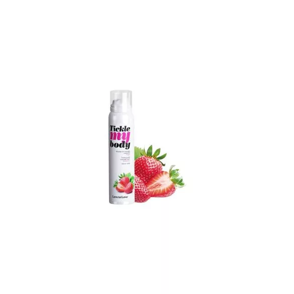 Tickle my body - masszázs hab - eper (150ml)
