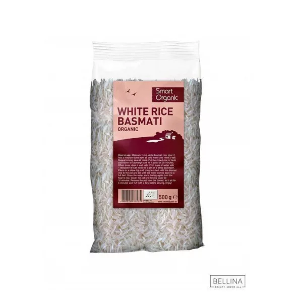 Smart organic bio basmati fehér rizs 500 g