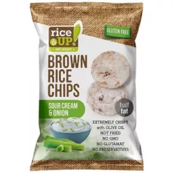 Gluténmentes rice up hagymás-tejfölös rizs chips 60g - bio és refomélelmiszer