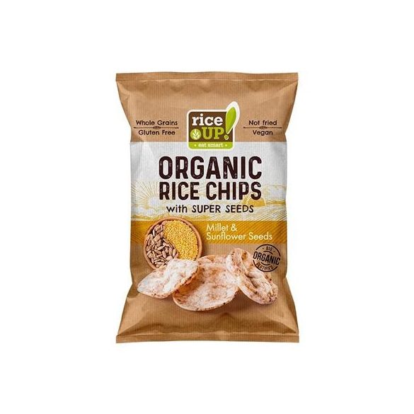 Rice Up bio köles & napraforgó chips 25 g