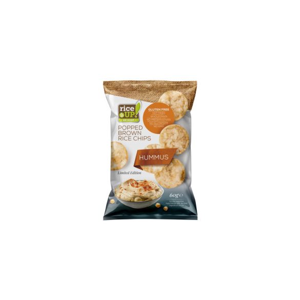 Rice Up barna rizs chips humusz ízű 60 g