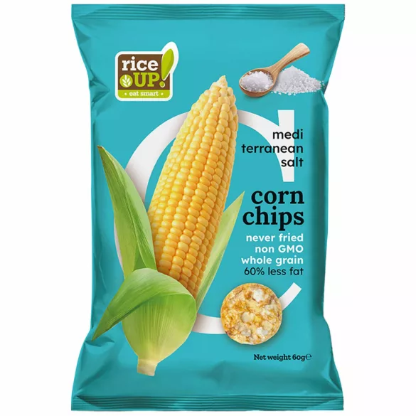 Rice up kukorica chips tengeri sóval 60 g