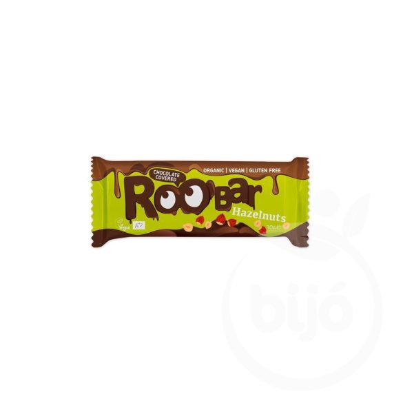 Roo bar bio nyers csokival bevont törökmogyoró szelet 30 g
