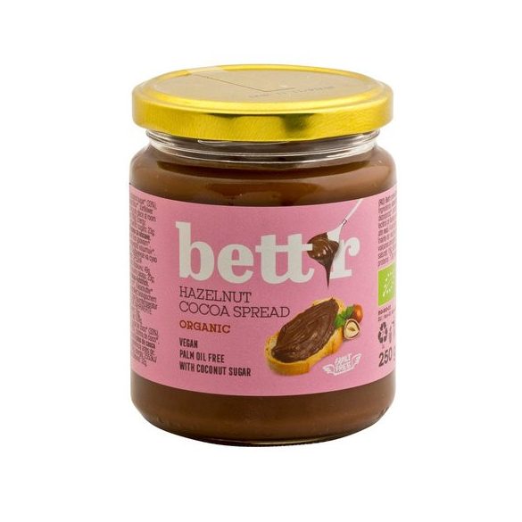 Bettr bio vegán kakaós törökmogyorókrém (nutella) 250 g