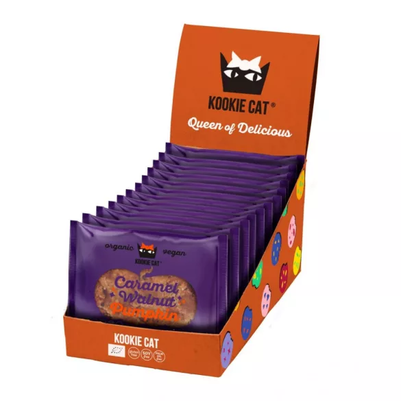Kookie cat zabkeksz sütőtök- karamellizált dió 50g - bio és refomélelmiszer