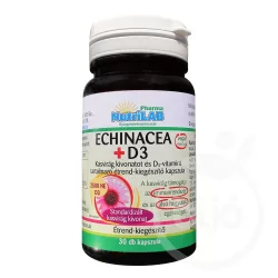 Nutrilab echinacea+D3 kapszula 30 db - bio és vegán étrendkiegészítők