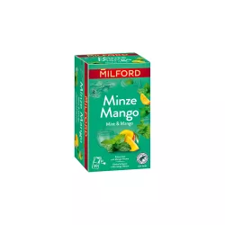 Milford gyógynövényes tea borsmenta-mangó filteres 20db