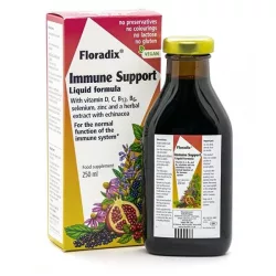 Floradix immunerő gyógynövényes szirup vegán 250ml - bio és vegán étrendkiegészítők