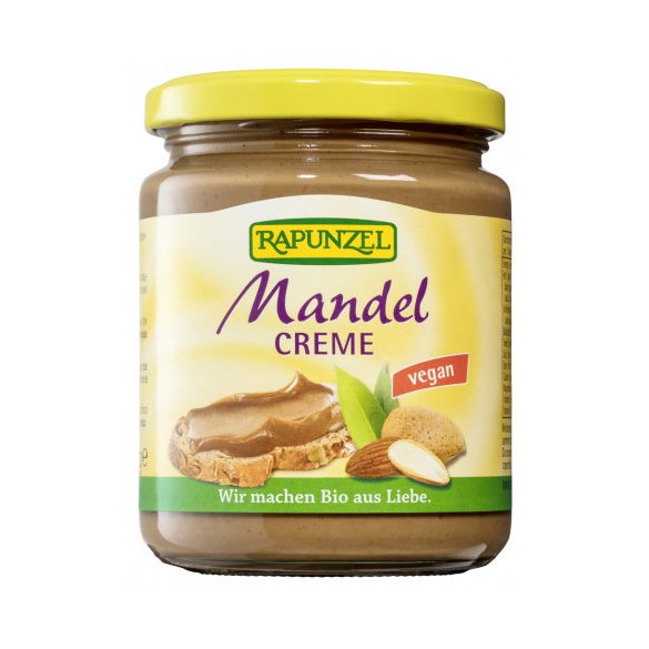 Rapunzel bio mandulakrém nádcukorral vegán 250 g