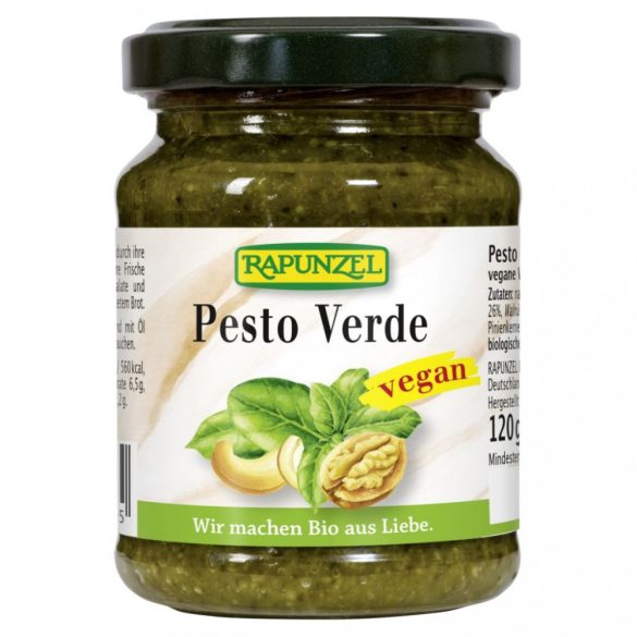 Bio rapunzel pesto verde vegán fűszerkrém 120g