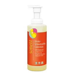 Sonett gyerek habszappan-körömvir. 200ml - bio és natúr kozmetikumok