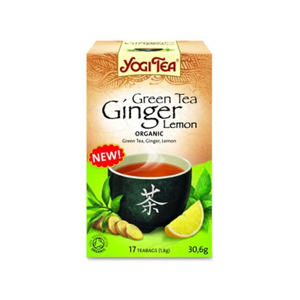Yogi bio tea zöld tea gyömbérrel citrommal 31 g