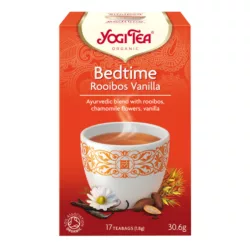 Bio yogi tea lefekvés előtti tea rooibos és vanília ízesítéssel 17db - bio és refomélelmiszer