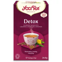 Bio yogi tea detox - tisztító (méregtelenítő) 17 db - bio és vegán étrendkiegészítők
