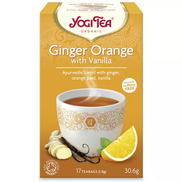 Yogi bio tea narancsos gyömbér vaníliával 17x1,8g 31 g