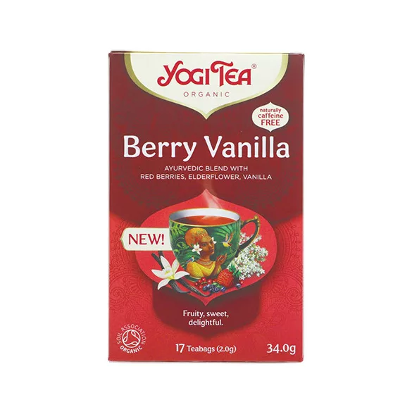 Bio yogi tea bogyós gyümölcsös vaníliával filteres 17db