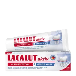 Lacalut aktiv gum protection- gentle white fogkrém 75 ml