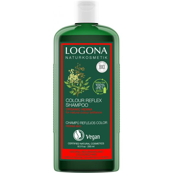 Logona Színvédő sampon vörös és barna hajra 250 ml