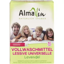 Almawin általános mosópor koncentrátum - 82 mosásralevendulával 4,6 kg - bio és natúr tisztítószerek