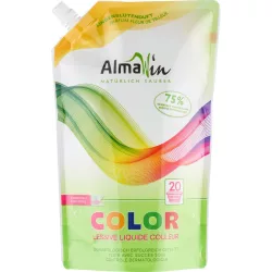 Almawin color folyékony mosószer koncentrátum színes ruhákhoz hársfavirág kivonattal - 20 mosásra 1500 ml - bio és natúr tisztítószerek