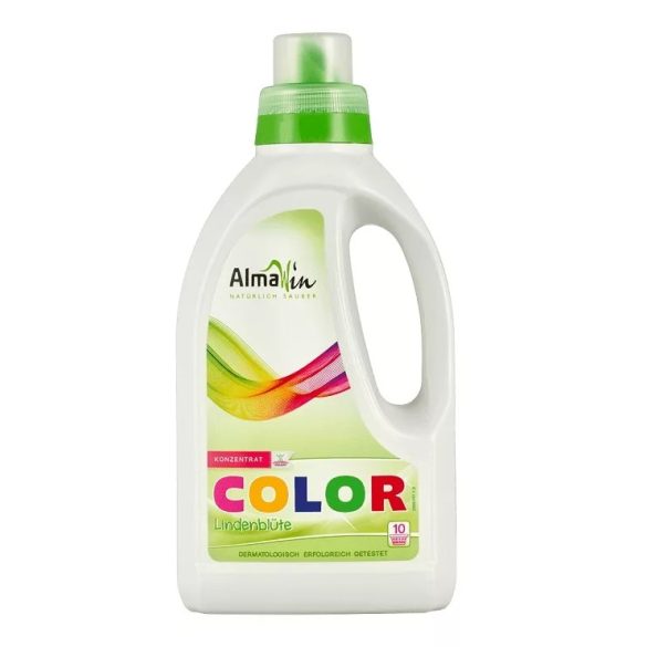 AlmaWin COLOR Folyékony mosószer koncentrátum színes ruhákhoz hársfavirág kivonattal - 10 mosásra 750ml