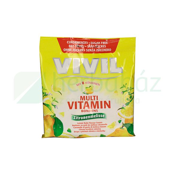 Vivil cukormentes multivitaminos frissítő citromos cukor 60 g