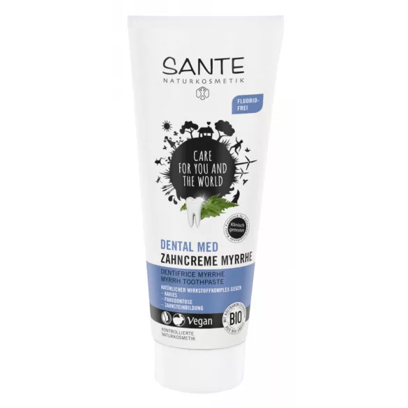 Bio sante dental med fogkrém mirhával fluoridmentes 75ml - bio és natúr kozmetikumok
