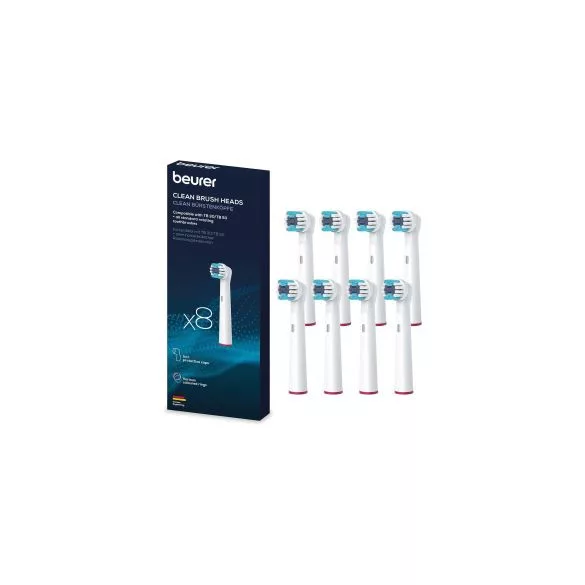Beurer tartalék kefék 8 db clean fogkefe