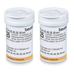 Beurer tesztcsík gl 44 / gl 50 (evo) (2x25) -  5 nyelvű vércukorszintmérő - bio és natúr kozmetikumok