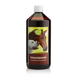   Tierlieb 100%-os tisztaságú feketeköménymag olaj lovaknak és kutyáknak 1000ml