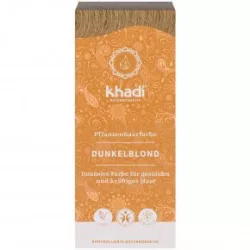 Khadi növényi hajfesték por sötétszőke 100g - bio és natúr kozmetikumok