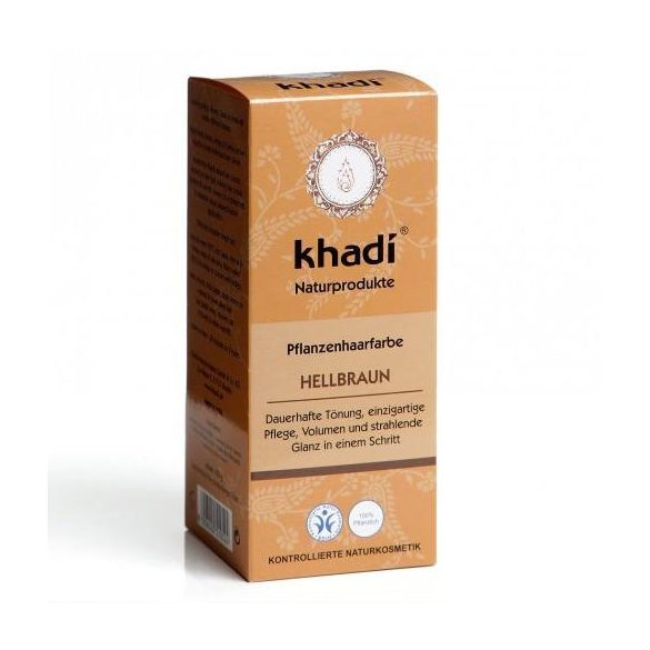 Khadi bio hajfesték por világosbarna 100 g