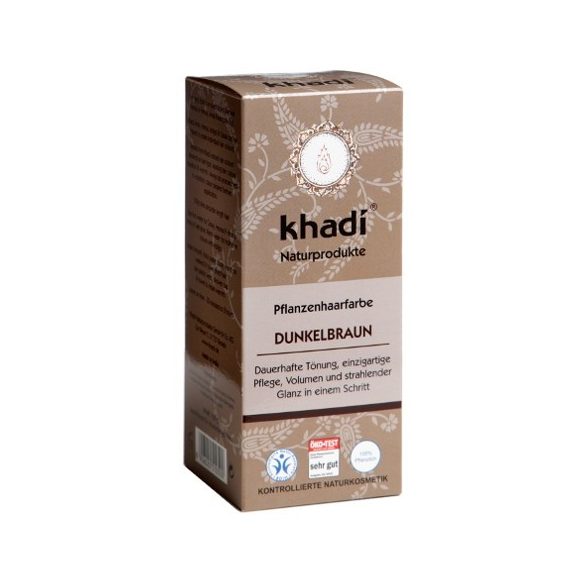 Khadi bio hajfesték por sötétbarna 100 g