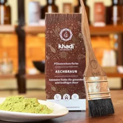 Khadi növényi hajfesték por hamvasbarna 100g - bio és natúr kozmetikumok