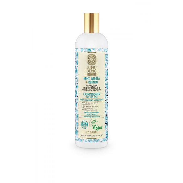 Natura Siberica Mélytisztító frissítő hajkondicionáló zsíros hajra 400 ml