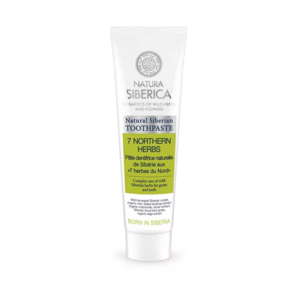 Natura siberica "7 northern herbs" fluoridmentes fogkrém 100 g - bio és natúr kozmetikumok