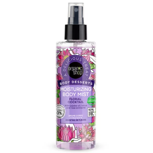 Organic shop virágkoktél hidratáló testpermet200ml