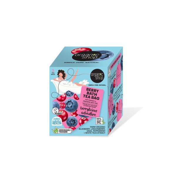 Organic Shop “Berry Bath” Fürdőfilter bogyós gyümölcsökkel