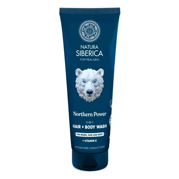 Northern power bio 3in1 tusfürdő haj+szakáll 200ml