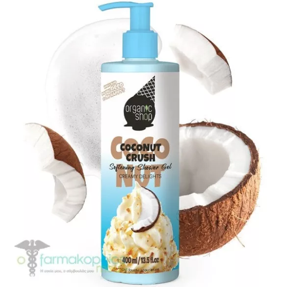 Organic shop “kókusz fagyi” puhító tusfürdő gél