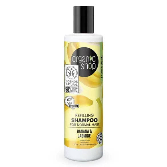 Organic shop tápláló sampon banánnal és jázminnal 280ml