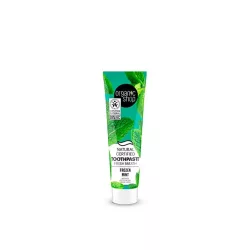   Organic Shop bio “frozen mint “ minősített fehérítő fogkrém mentával és szénnel 100 g