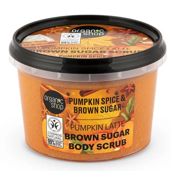 Organic shop pumpkin spice latte testradír  sütőtökös fűszerrel és barna cukorral 250ml