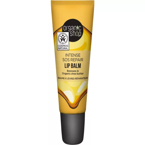 Organic Shop bio ajakbalzsam collagen filler méhviasszal és shea vajjal 10 ml